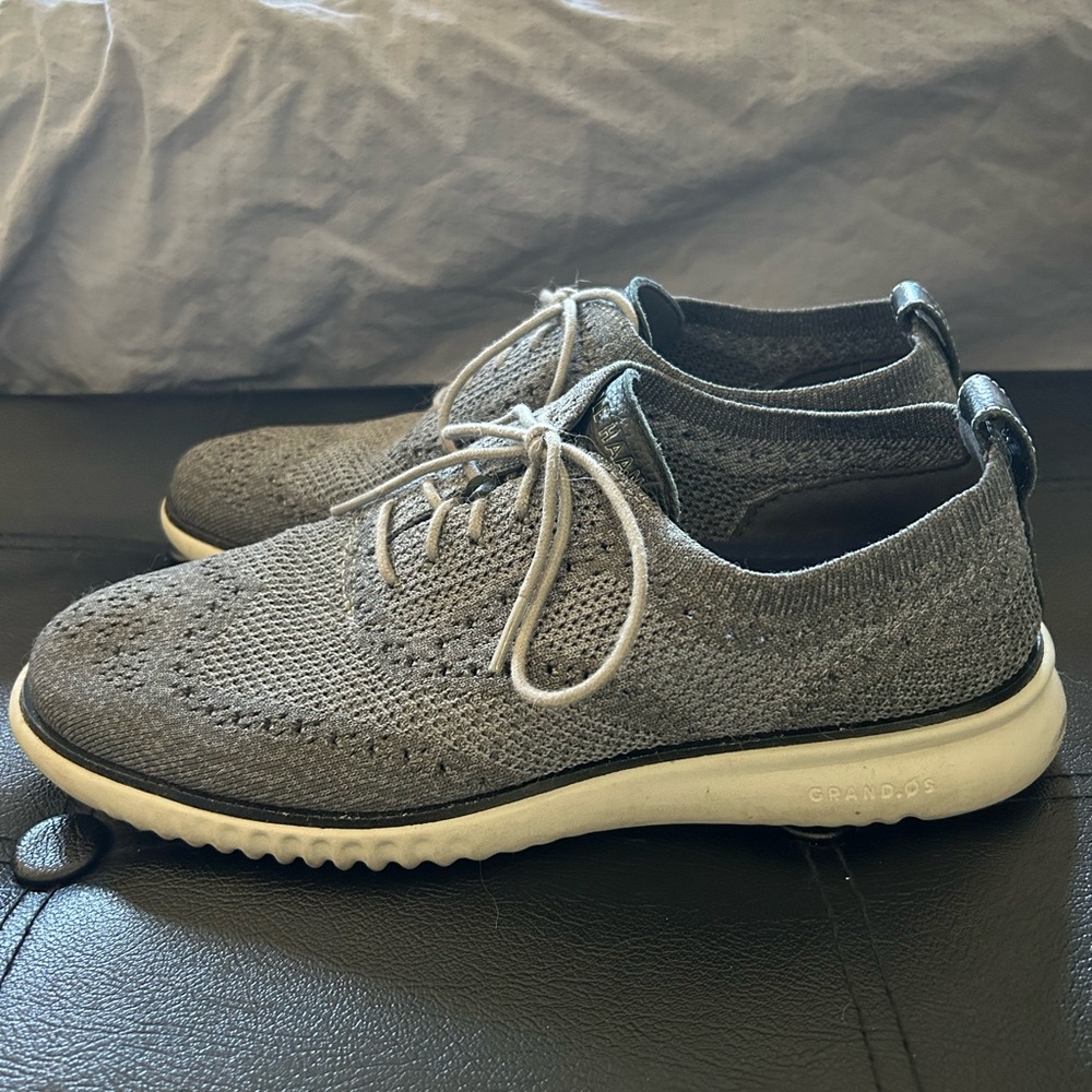Cole Haan Men's Original Grand Gray Knit Sneakers